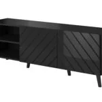 Έπιπλο Τηλεόρασης Black Glossy Μ150xΠ42xΥ52cm STVCMMZPM0202