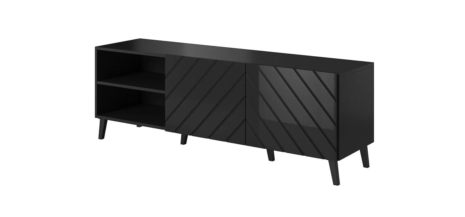 20250527163633_epiplo_tileorasis_goniako_xylino_me_rodes_fotismo_led_black_glossy_m150xp42xy52cm_stvcmmzpm0202 Έπιπλο Τηλεόρασης Black Glossy Μ150xΠ42xΥ52cm STVCMMZPM0202 - Image 1