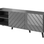 Abeto Graphite / Gloss Μ150xΠ42xΥ52cm ABETO RTV150 GR