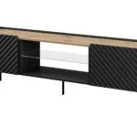 Έπιπλο Τηλεόρασης Μαύρο Μ180.5xΠ40xΥ58cm 301441