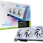 MSI GeForce RTX 5070 Ti 16GB GDDR7 Gaming Trio OC White Κάρτα Γραφικών