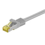 Goobay S/FTP Cat.7 Καλώδιο Δικτύου Ethernet 1m Γκρι 1τμχ 91585