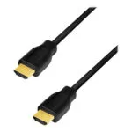 LogiLink Flat Cable HDMI male - HDMI male 1m Μαύρο CH0100