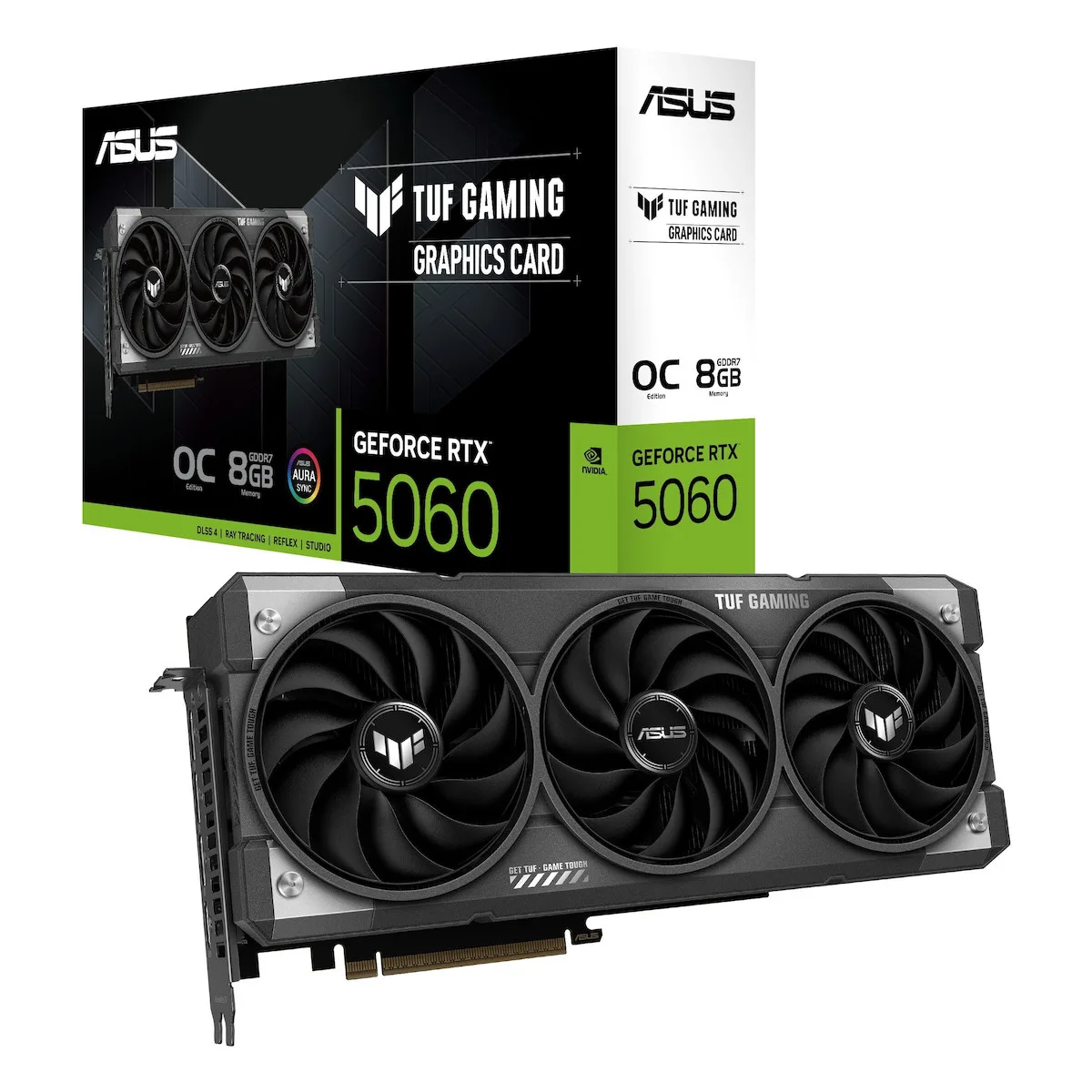 Asus GeForce RTX 5060 8GB GDDR7 TUF Gaming OC Edition Κάρτα Γραφικών 90YV0N00-M0NA00 - Image 1