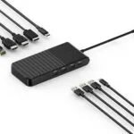 Kensington UH1500P USB-C Docking Station με HDMI/DisplayPort 4K PD Ethernet και σύνδεση 3 Οθονών Μαύρο
