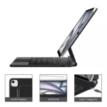 Tech-Protect Smartcase Flip Cover με Πληκτρολόγιο Μαύρη (iPad Pro 12.9” 4/5/6, iPad Air 13” 1/2)