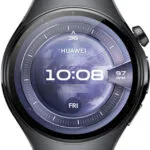 Huawei Watch 5 Stainless Steel 46mm Αδιάβροχο με eSIM και Παλμογράφο (Μαύρο)