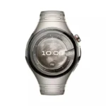 Huawei Watch 5 Titanium 46mm Αδιάβροχο με eSIM και Παλμογράφο (Ασημί)