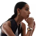 Huawei Watch 5 Stainless Steel 42mm Αδιάβροχο με eSIM και Παλμογράφο (Sand gold)