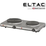 Eltac Επιτραπέζια Εστία Εμαγιέ Διπλή Inox