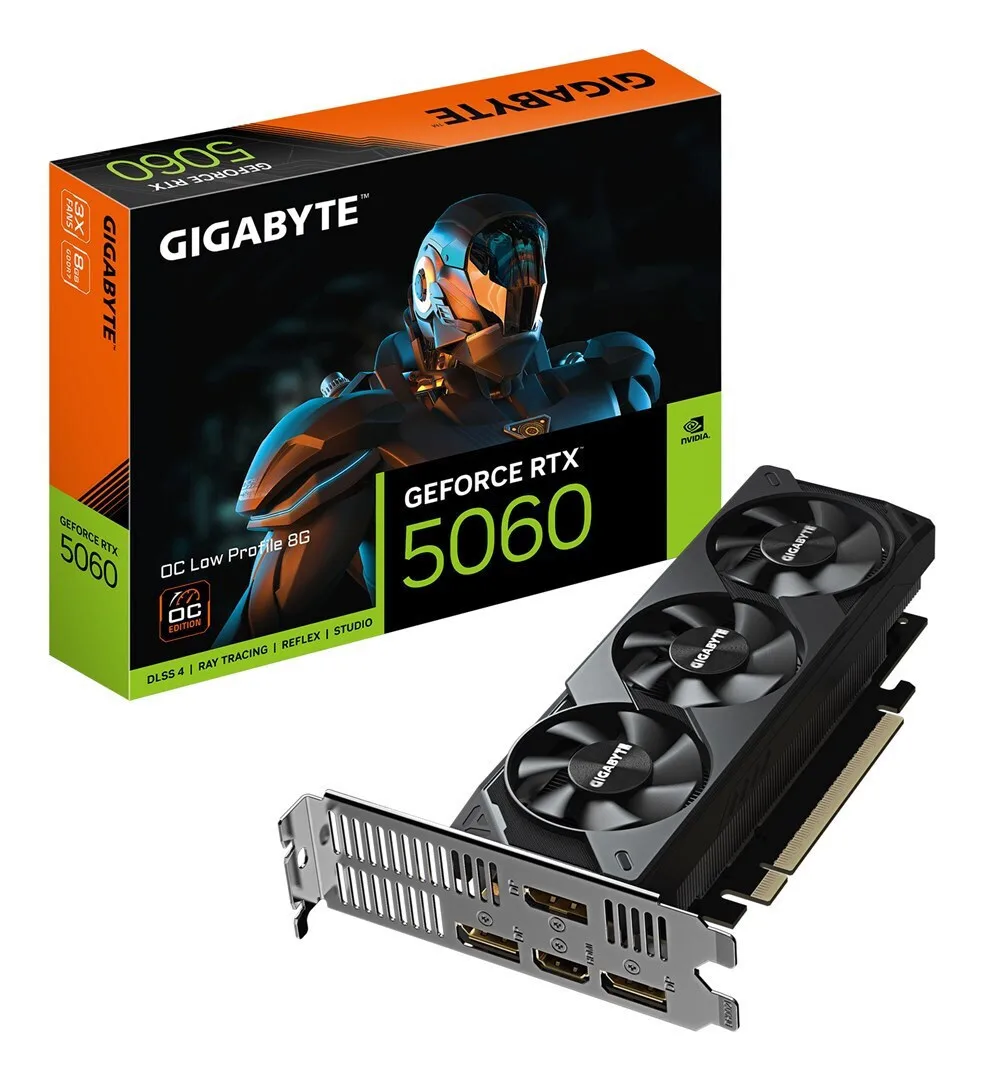 Gigabyte GeForce RTX 5060 8GB GDDR7 OC Low Profile 8G Κάρτα Γραφικών GV-N5060OC-8GL - Image 1