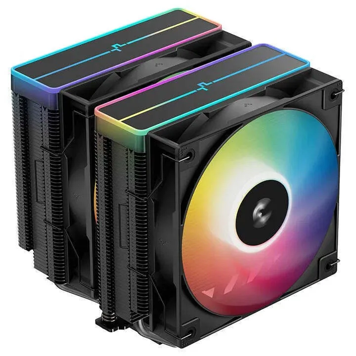 Deepcool AG620 BK ARGB V2 Ψύκτρα Επεξεργαστή Διπλού Ανεμιστήρα για Socket AM4/AM5/1200/115x/1700 - Image 1