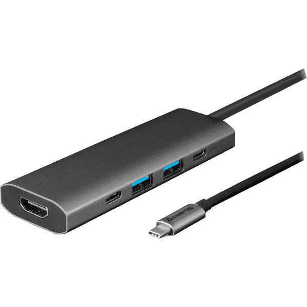 20250603141403_6623316e Chieftec USB-C Docking Station με HDMI 4K PD Γκρι (DSC-502) - Image 1