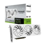 Asus GeForce RTX 5070 12GB GDDR7 Prime OC White OC Κάρτα Γραφικών 90YV0M19-M0NA00