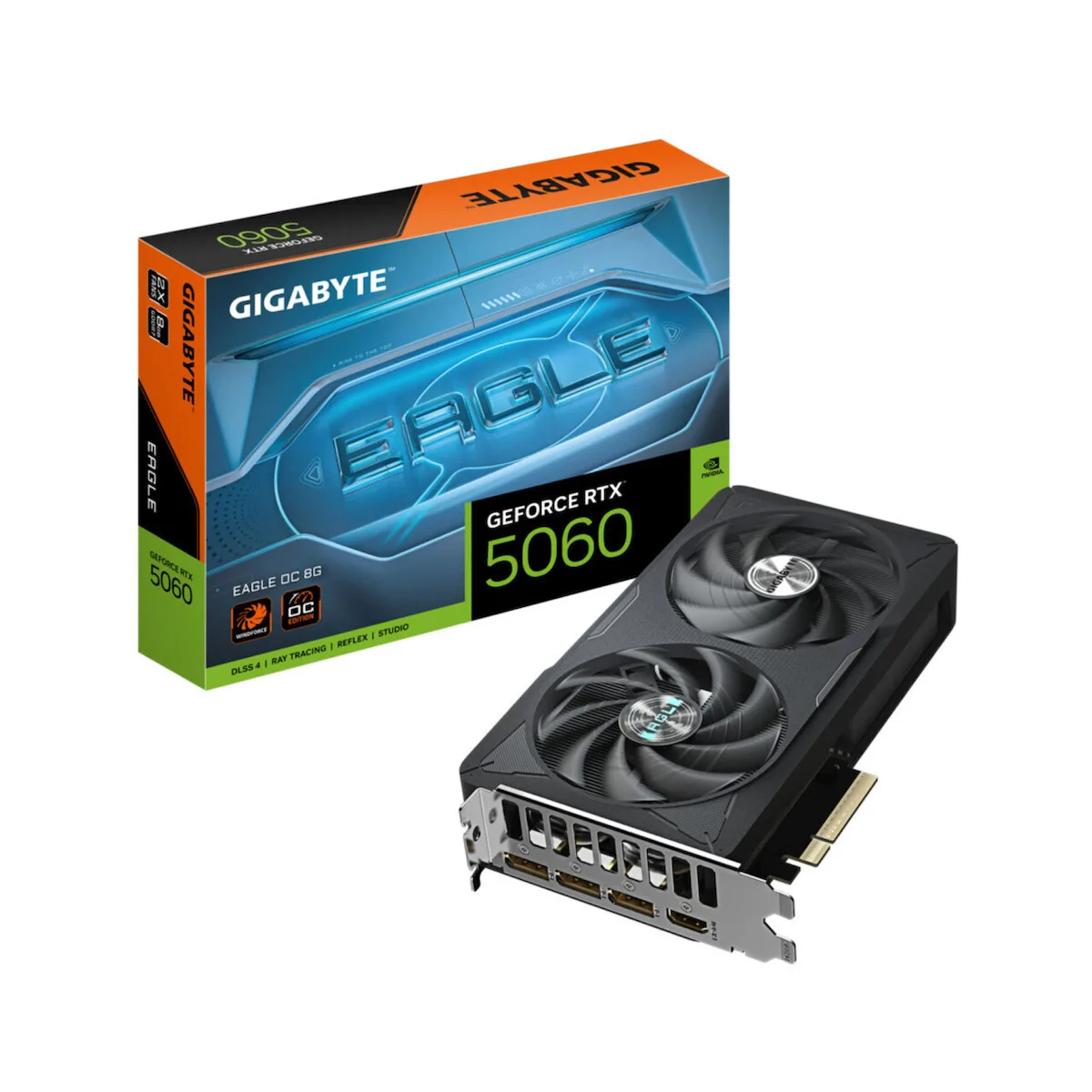 Gigabyte GeForce RTX 5060 8GB GDDR7 Eagle OC Κάρτα Γραφικών GV-N5060EAGLE OC-8GD - Image 1