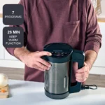 Black & Decker BXSM1000E ES9250090B Θερμομάγειρας 1040W με Χωρητικότητα 1.6lt Ασημί