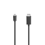 HAMA USB 2.0 Cable USB-C male - DisplayPort Μαύρο 1.5m 00200717