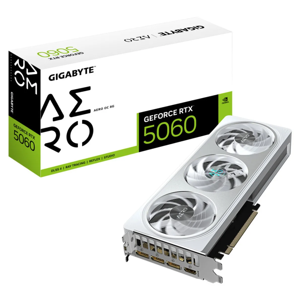 Gigabyte GeForce RTX 5060 8GB GDDR7 Aero OC Κάρτα Γραφικών GV-N5060AERO OC-8GD - Image 1