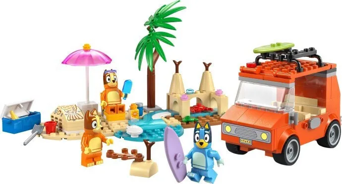 20250605111731_77fce8bc LEGO Τουβλάκια Bluey's Beach & Family Car Trip για 4+ Ετών 133τμχ 11202 - Image 1