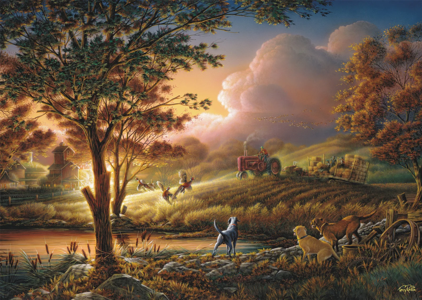Terry Redlin Harvest In The Glow Of The Sun Puzzle 2D 1000pcs 58544 - Image 1