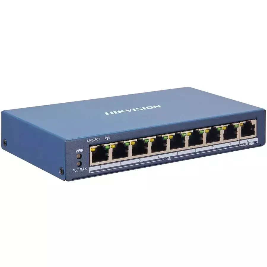 Hikvision DS-3E1309P-EI Managed L2 PoE+ Switch με 8 Θύρες Ethernet - Image 1