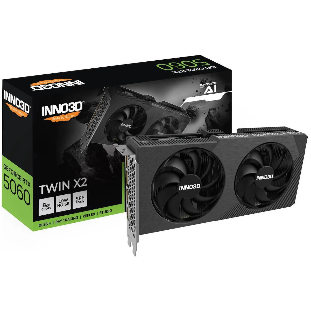 20250605170136_inno_3d_geforce_rtx_5060_8gb_gddr6_twin_x2_karta_grafikon_n50602_08d7_195071n Inno 3D GeForce RTX 5060 8GB GDDR7 Twin X2 Κάρτα Γραφικών N50602-08D7-195071N - Image 1