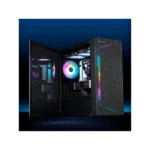 Silverstone Seta H1 Gaming Midi Tower Κουτί Υπολογιστή με Πλαϊνό Παράθυρο και RGB Φωτισμό Μαύρο