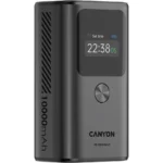 Canyon OnPower 130 10000mAh 30W με Θύρα USB-A και 2 Θύρες USB-C Power Delivery Dark Gray