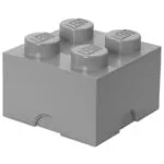 LEGO Παιδικό Κουτί Αποθήκευσης από Πλαστικό 4-Stud Γκρι 25x25x18cm 40031740