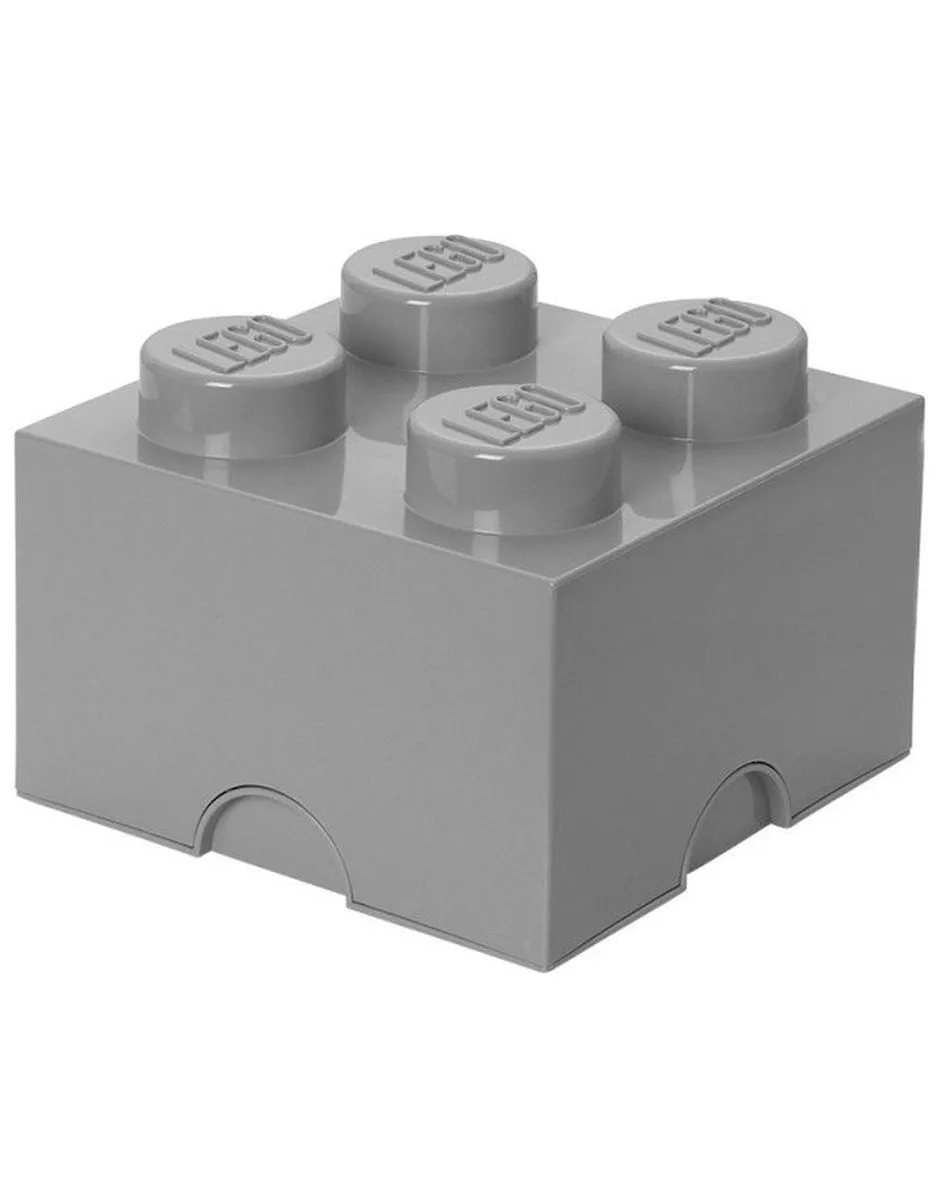 20250606150643_lego_paidiko_kouti_apothikeysis_apo_plastiko_4_stud_gri_25x25x18cm_40031740 LEGO Παιδικό Κουτί Αποθήκευσης από Πλαστικό 4-Stud Γκρι 25x25x18cm 40031740 - Image 1