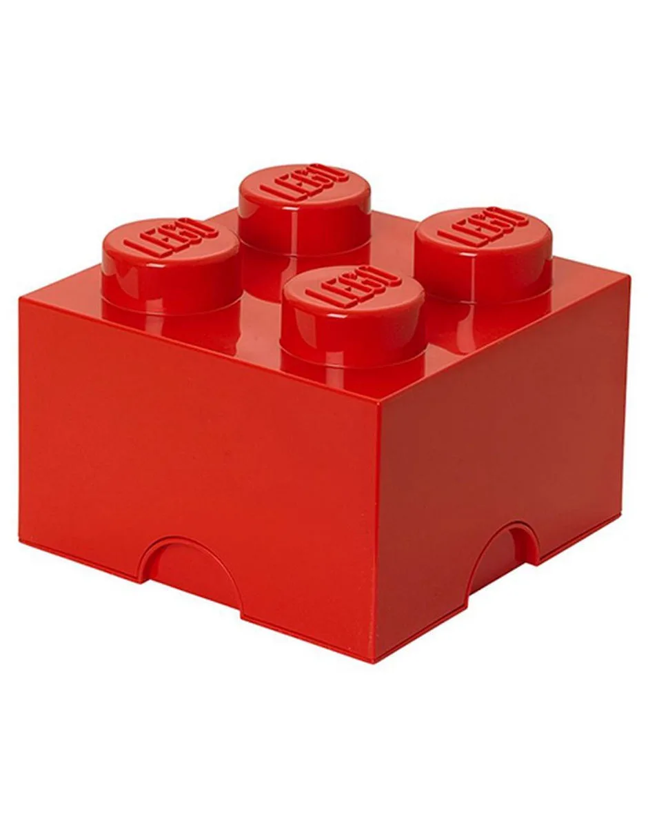 LEGO Παιδικό Κουτί Αποθήκευσης από Πλαστικό 4-Stud Κόκκινο 25x25x18cm 40031730 - Image 1