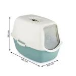 Rotho My Pet Bailey Τουαλέτα Γάτας Κλειστή Πράσινη Μ56 x Π40 x Υ39cm