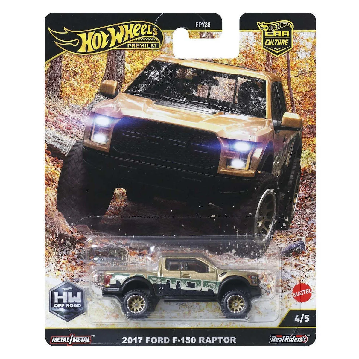 20250610170245_4e04bc10 Hot Wheels Premium Αυτοκινητάκι Premium Car Culture 2017 Ford F-150 Raptor για 3+ Ετών - Image 1