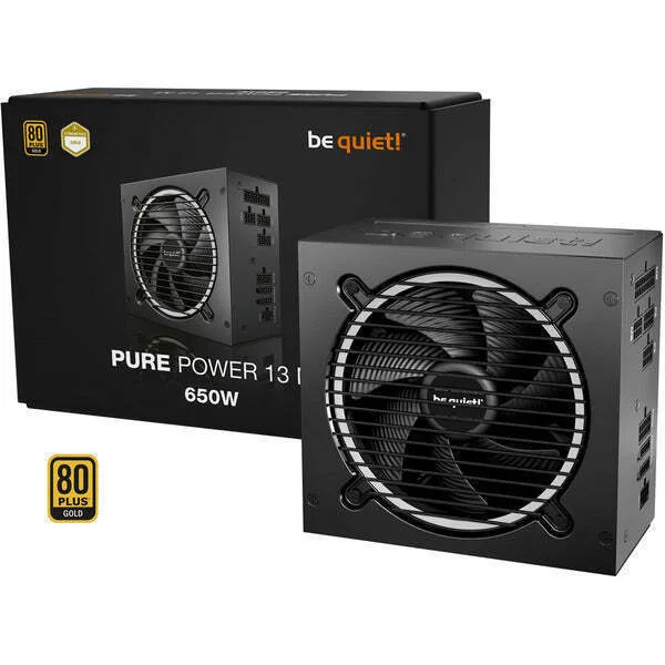Be Quiet Pure Power 13 M 650W Μαύρο Τροφοδοτικό Υπολογιστή Full Modular 80 Plus Gold - Image 1