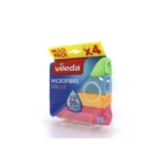 Vileda Microfibre Πανάκια Καθαρισμού με Μικροΐνες Γενικής Χρήσης Μπλε 30x36εκ. 4τμχ 155717