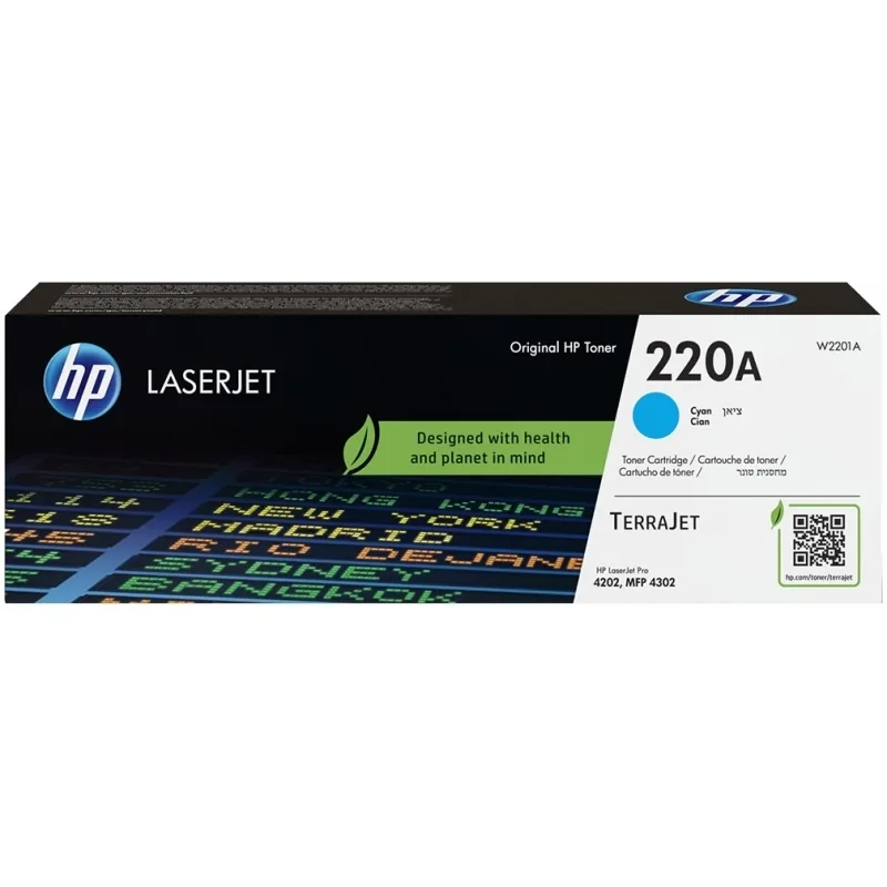 HP 220a Γνήσιο Toner Laser Εκτυπωτή Κυανό 1800 Σελίδων W2201A - Image 1