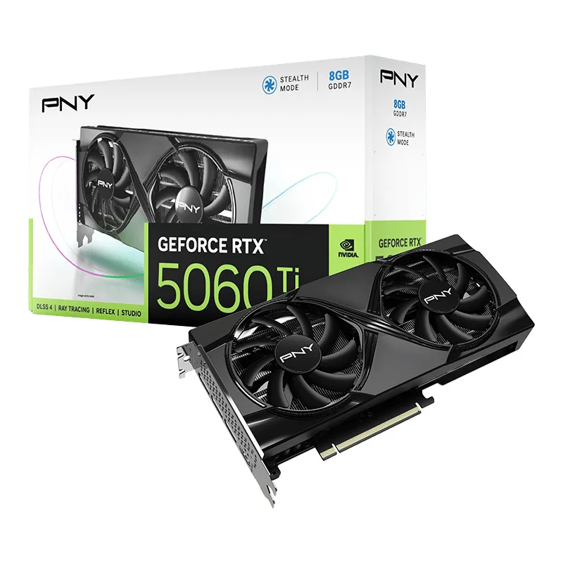 PNY GeForce RTX 5060 Ti 8GB GDDR7 Dual Fan Κάρτα Γραφικών VCG5060T8DFXPB1 - Image 1