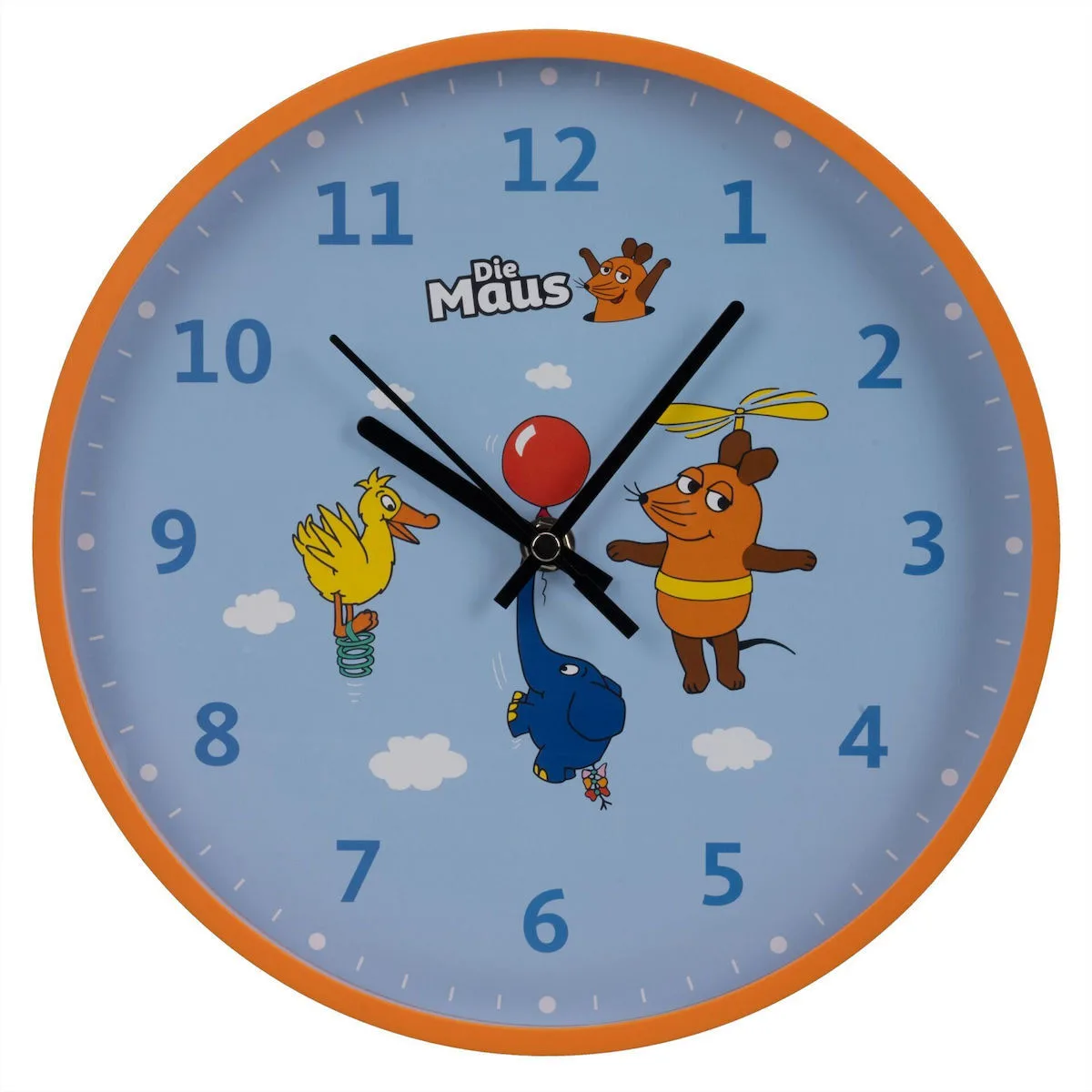 20250617163623_diemaus_wall_clock_kids_mouse_elephant_duck Diemaus Wall Clock Kids Mouse Elephant & Duck - Image 1