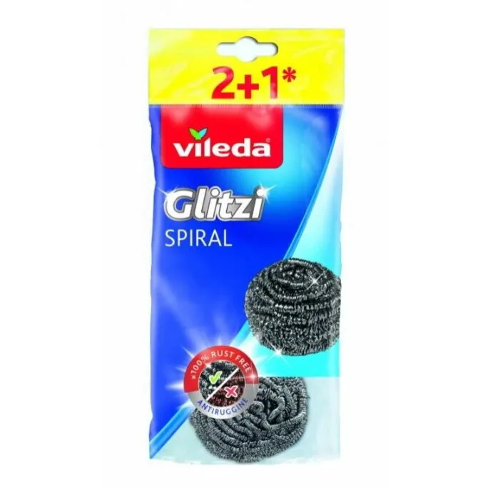 20250618120644_270b9cf8 Vileda Glitzi S9126736 Σετ Σφουγγάρια Γενικής Χρήσης Ασημί 3τμχ - Image 1