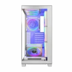Modecom Volcano Stellar ARGB 8F Gaming Midi Tower Κουτί Υπολογιστή με Πλαϊνό Παράθυρο Λευκό
