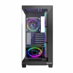 Modecom Volcano Stellar ARGB 5F Gaming Midi Tower Κουτί Υπολογιστή με Πλαϊνό Παράθυρο Μαύρο