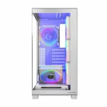 Modecom Volcano Stellar ARGB 5F Gaming Midi Tower Κουτί Υπολογιστή με Πλαϊνό Παράθυρο Λευκό