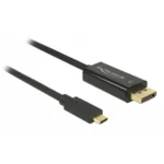 DeLock Regular USB 3.1 Cable USB-C male - DisplayPort Male Μαύρο 1m (85255)