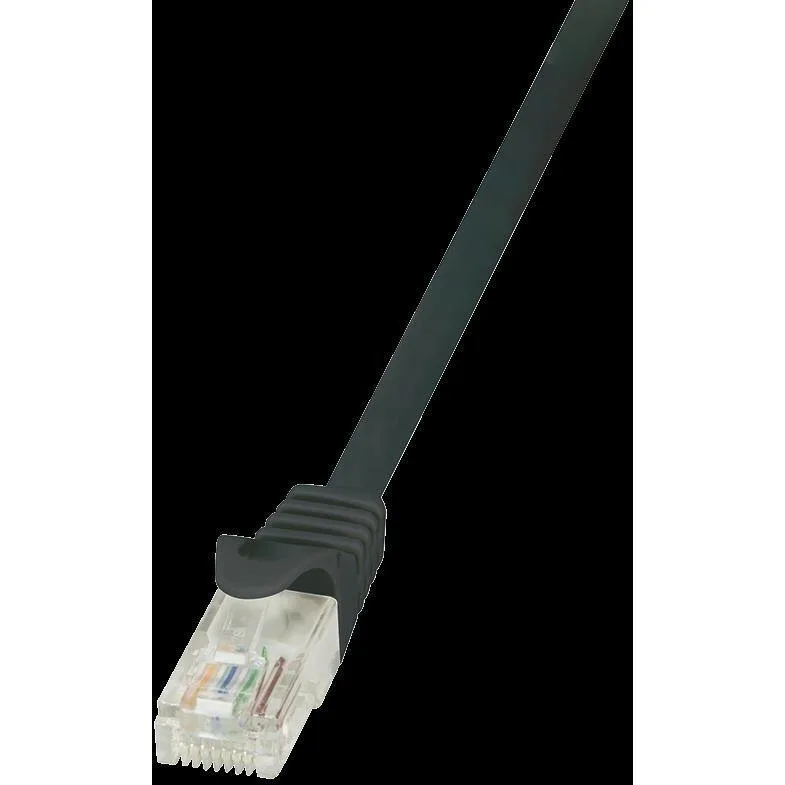 20250618162313_c710f641 LogiLink U/UTP Cat.5 Καλώδιο Δικτύου Ethernet 0.5m Μαύρο 1τμχ CP1023U - Image 1