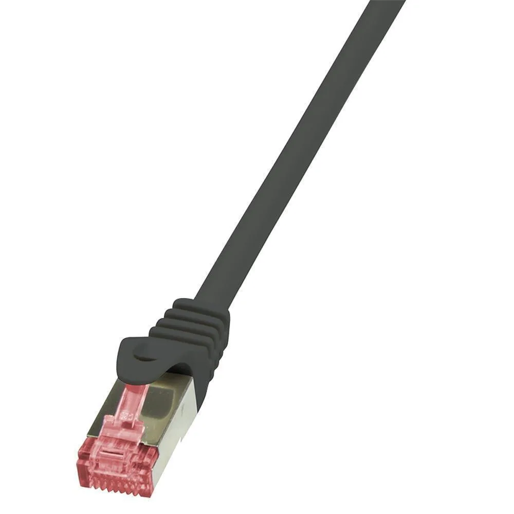 20250618162313_logilink_primeline_s_ftp_cat_6_kalodio_diktyou_ethernet_1m_mayro_cq2033s LogiLink S/FTP Cat.6 Καλώδιο Δικτύου Ethernet 1m Μαύρο 1τμχ CQ2033S - Image 1