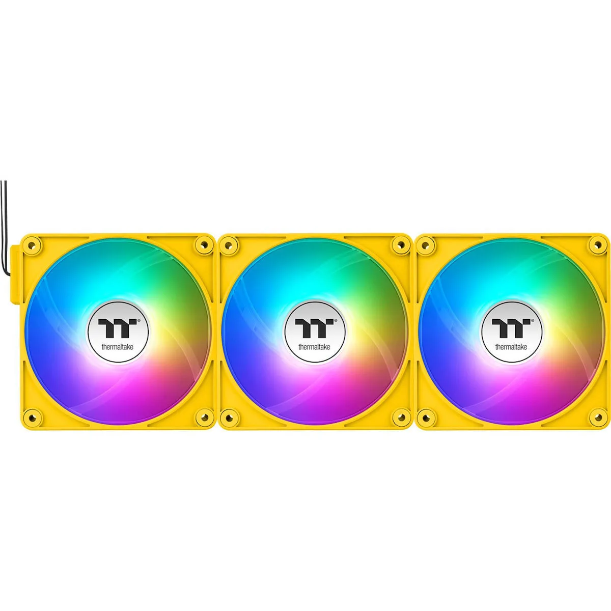 Thermaltake CT120 EX Case Fan με ARGB Φωτισμό και Σύνδεση 3-Pin / 4-Pin PWM 3τμχ Bumblebee - Image 1