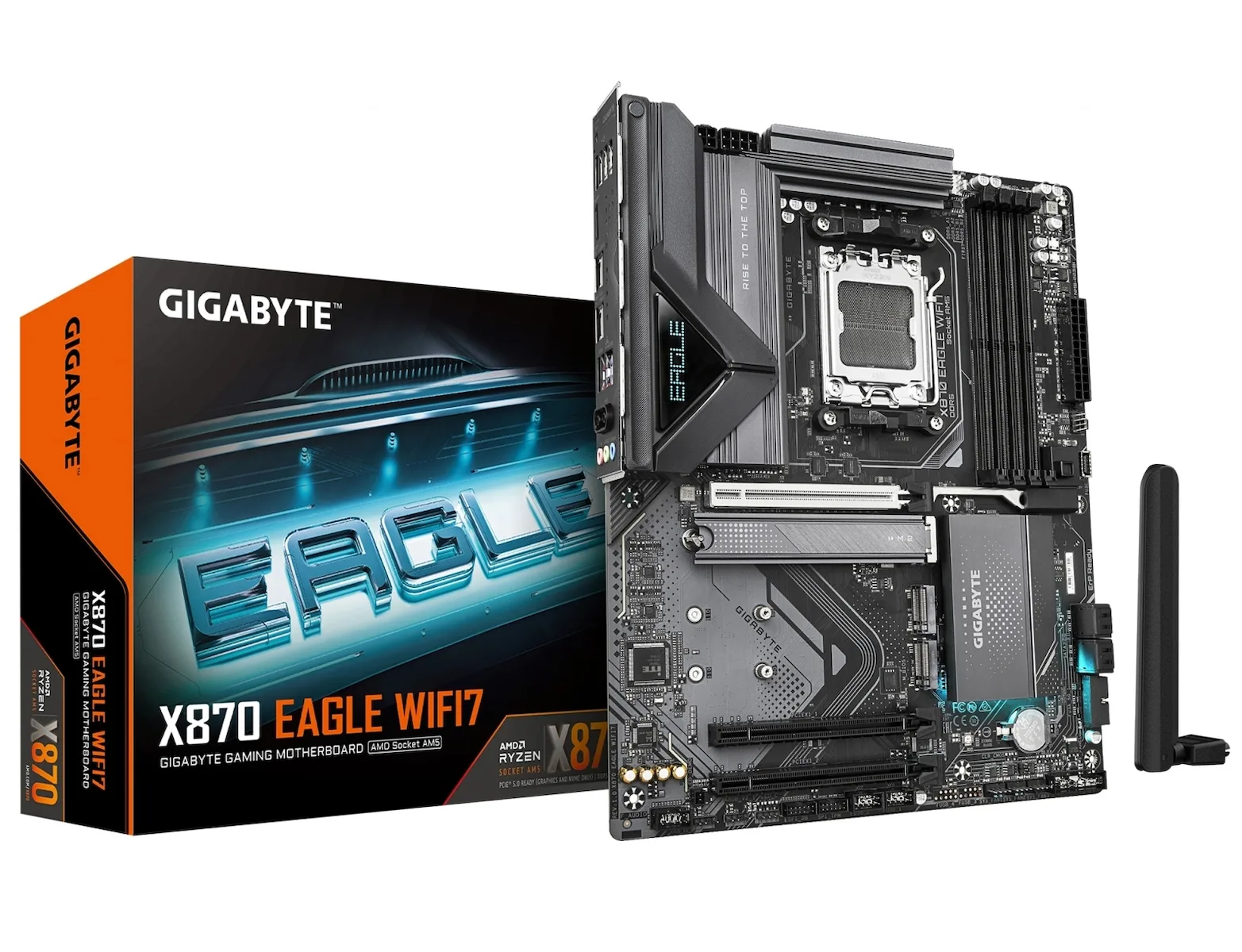 Gigabyte X870 Eagle WIFI7 Motherboard ATX με AMD AM5 Socket - Image 1