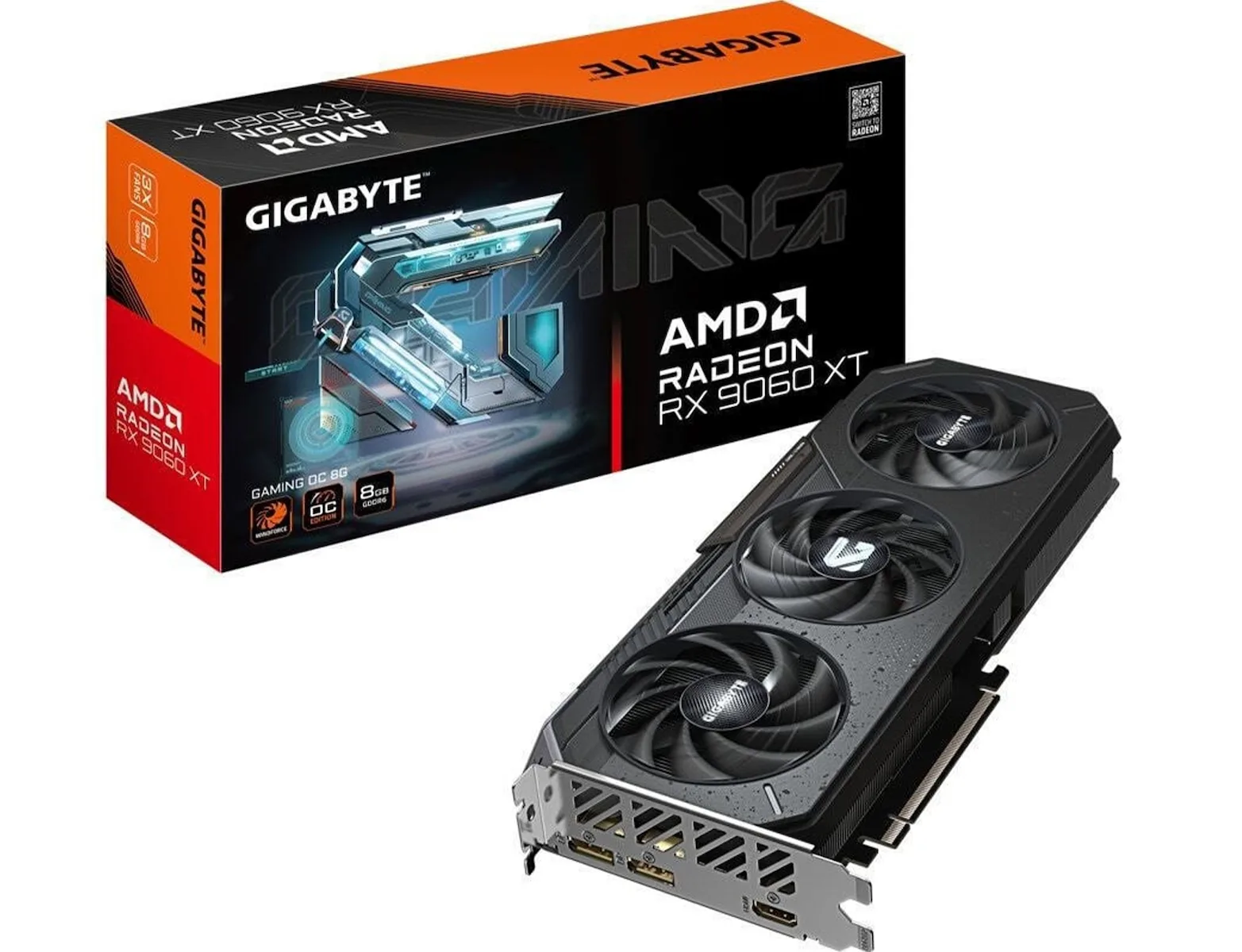 Gigabyte Radeon RX 9060 XT 8GB GDDR6 GAMING OC Κάρτα Γραφικών GV-R9060XTGAMING OC-8GD - Image 1