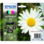 Epson 18 Γνήσιο Πακέτο 4 Μελανιών Εκτυπωτή InkJet Κίτρινο / Κυανό / Ματζέντα / Μαύρο (C13T18064022)