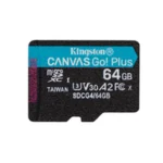 Kingston Canvas Go Plus microSDXC 64GB Class 10 με αντάπτορα